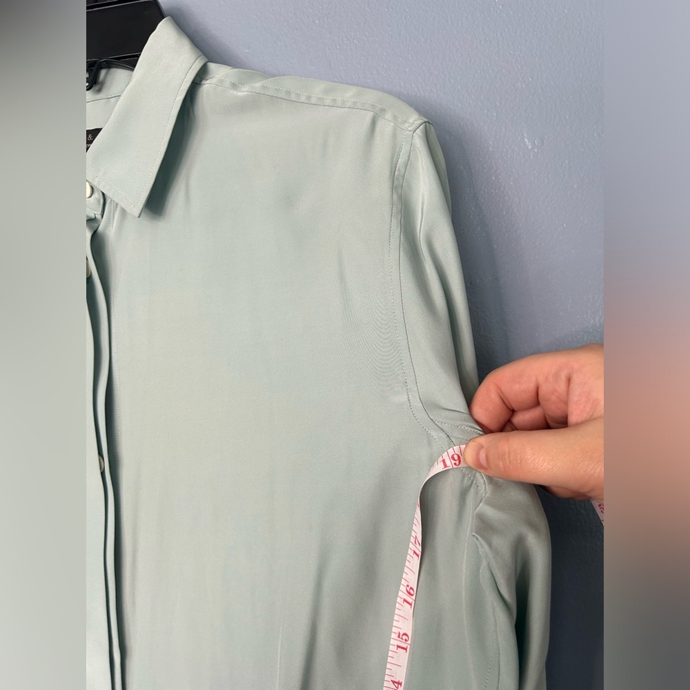 Rag & Bone Silk Button Up Collared Blouse - image 4